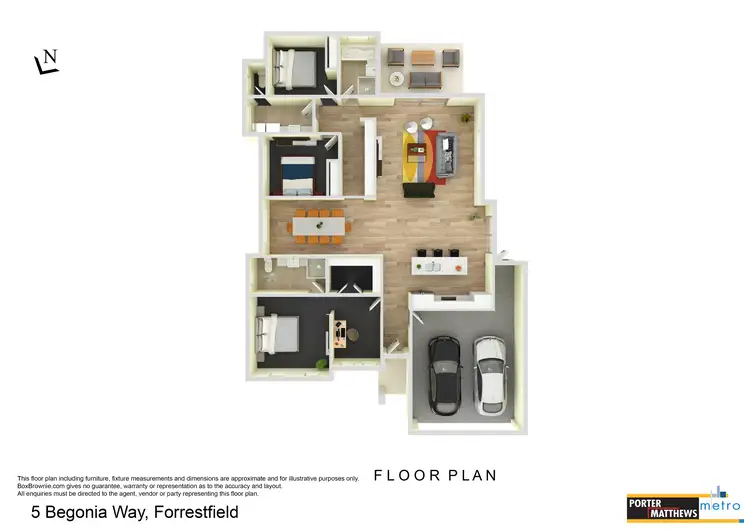 Floorplan of Homely house listing, 5 Begonia Way, Forrestfield WA 6058