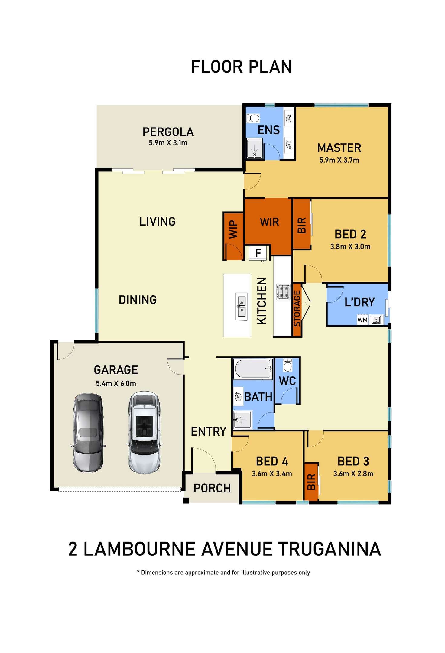 Floorplan of Homely house listing, 2 Lambourne Avenue, Truganina VIC 3029
