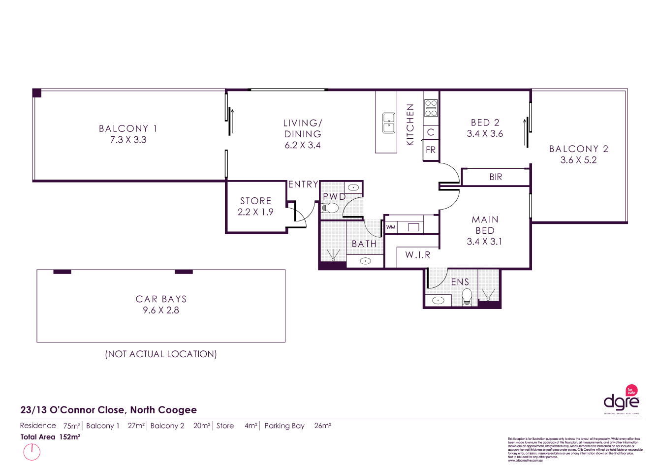Floorplan of Homely apartment listing, 23/13 O'Connor Close, North Coogee WA 6163