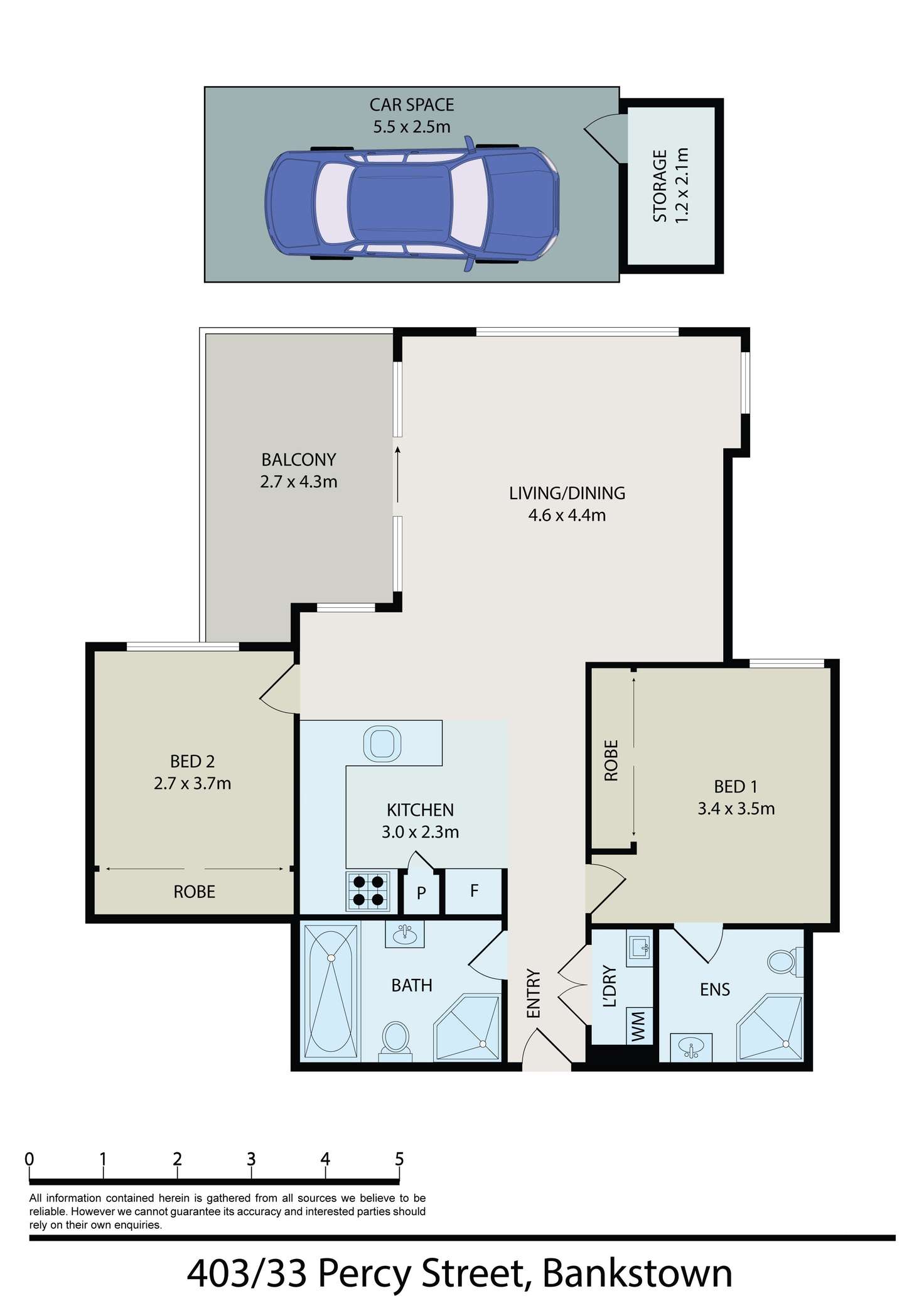 Floorplan of Homely apartment listing, 403/33 Percy Street, Bankstown NSW 2200