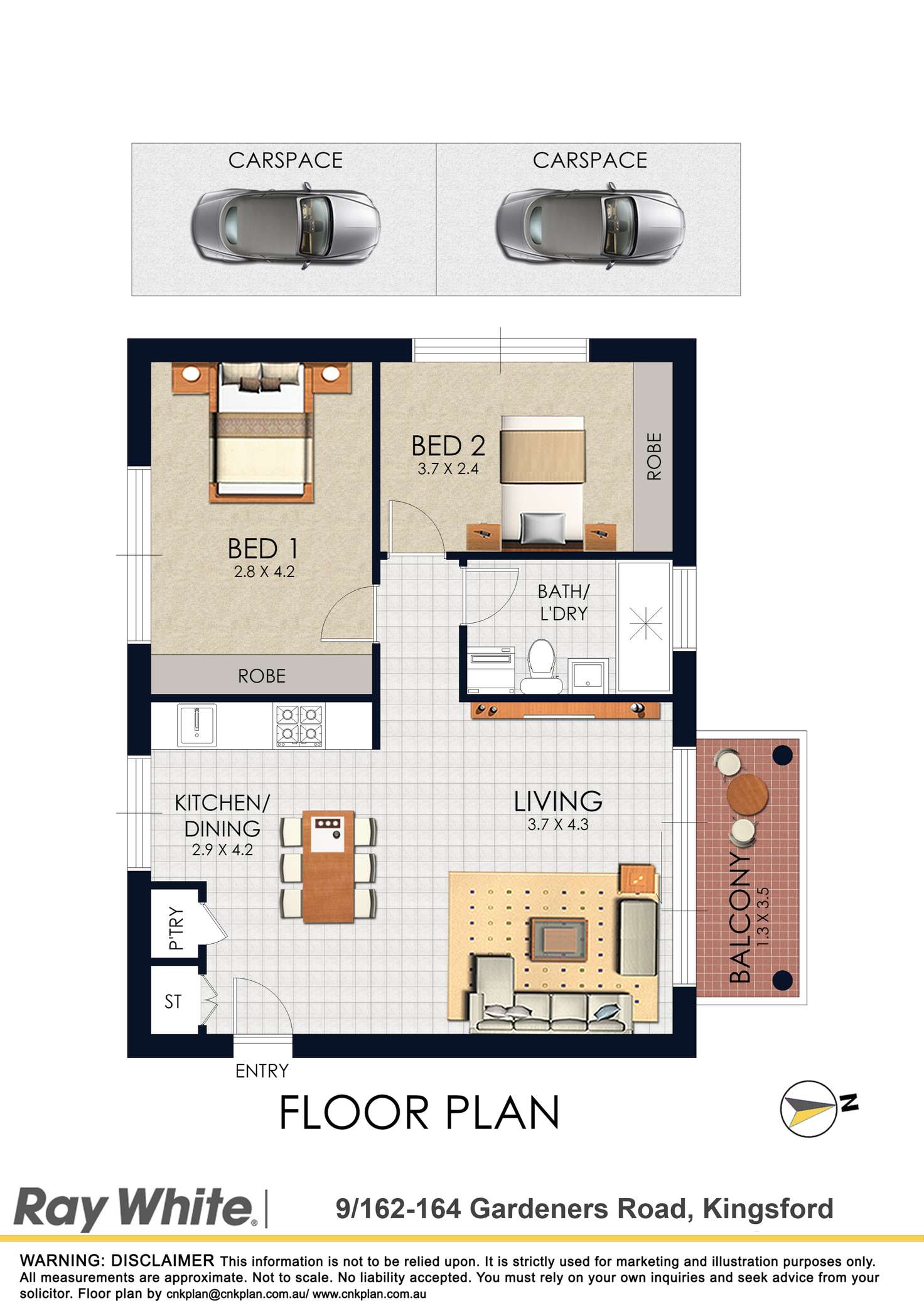Floorplan of Homely apartment listing, 9/162-164 Gardeners Road, Kingsford NSW 2032