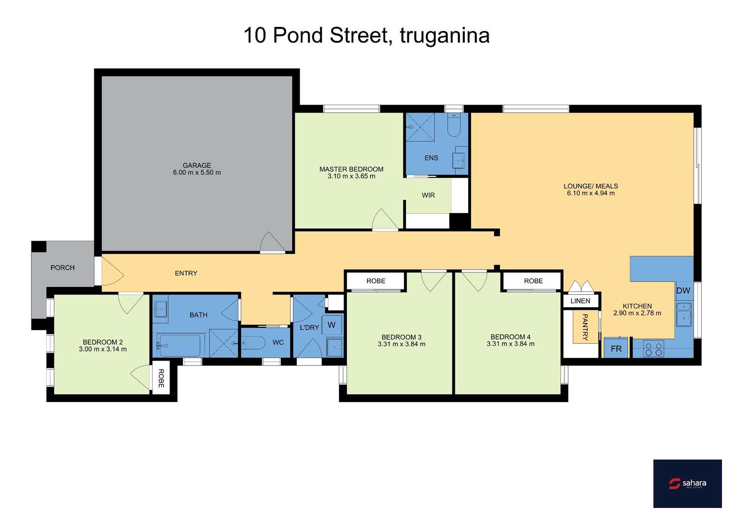 Floorplan of Homely house listing, 10 Pond Street, Truganina VIC 3029