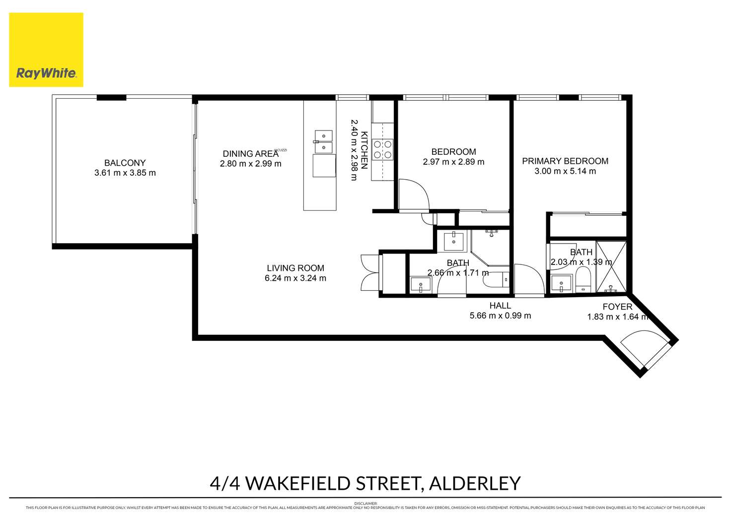 Floorplan of Homely unit listing, 4/4 Wakefield Street, Alderley QLD 4051