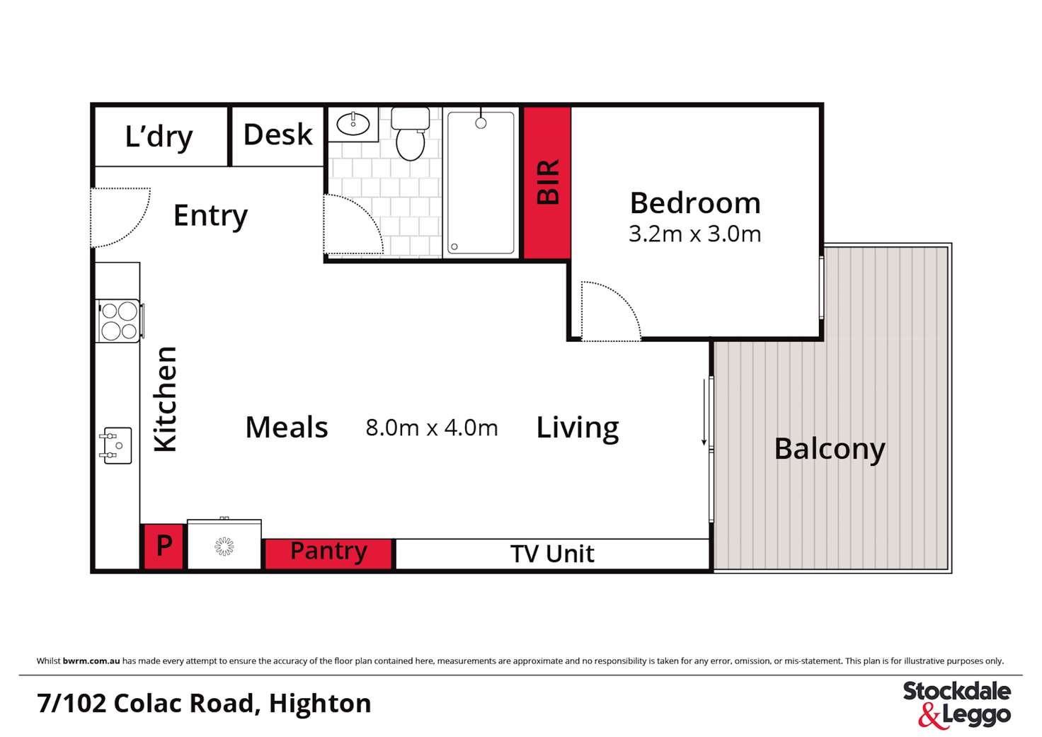 Floorplan of Homely apartment listing, 7/102 Colac Road, Highton VIC 3216