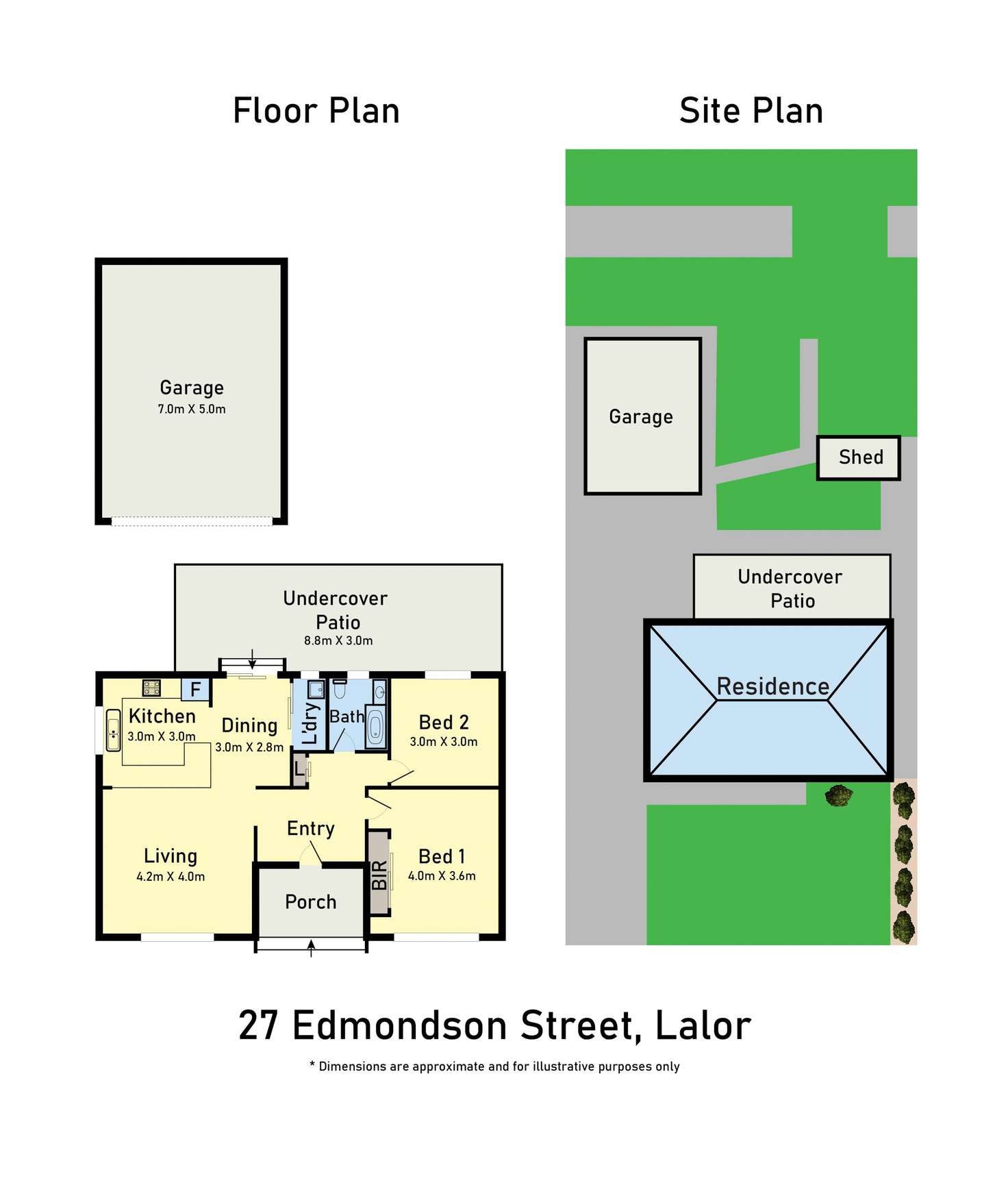 Floorplan of Homely house listing, 27 Edmondson Street, Lalor VIC 3075