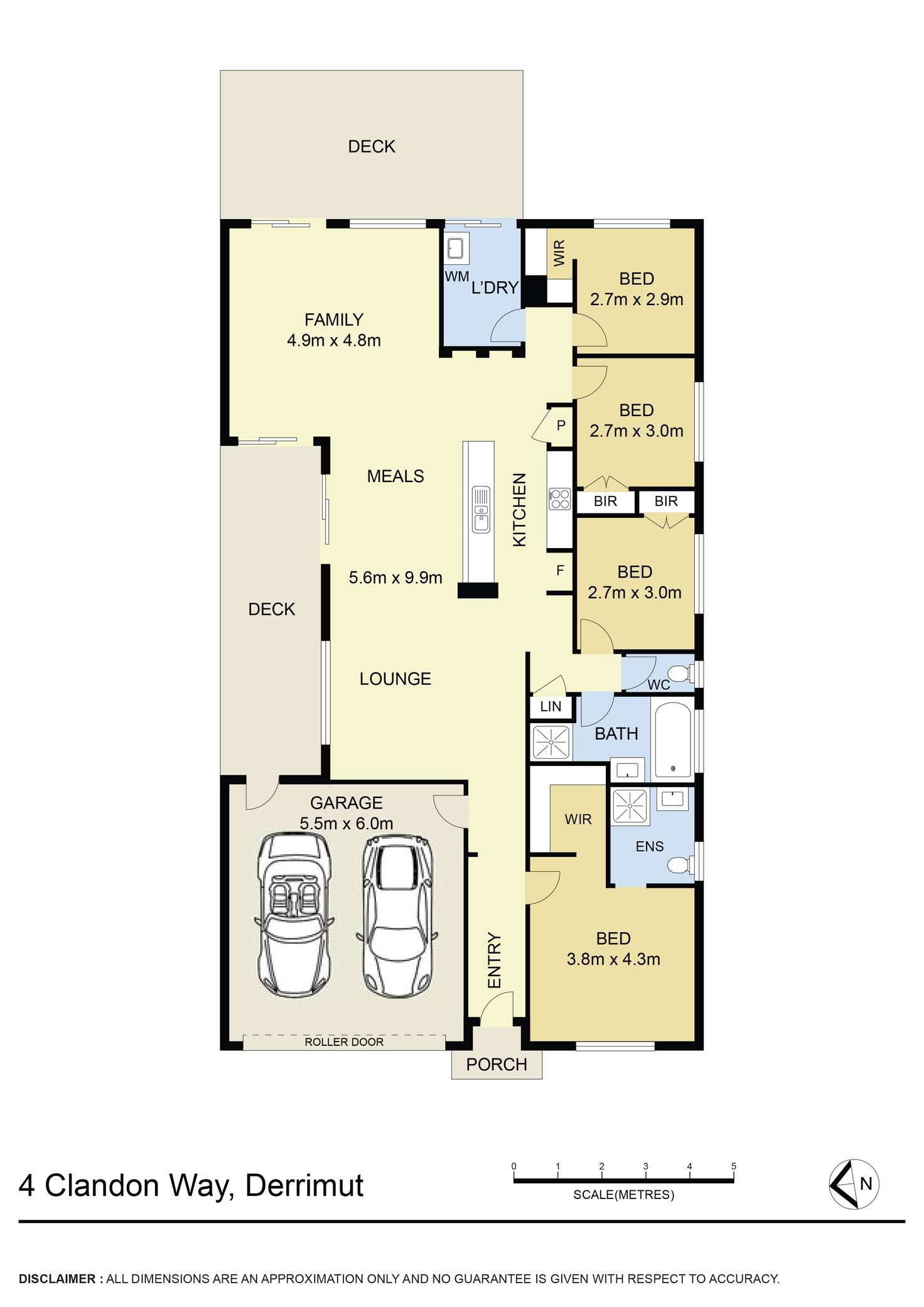 Floorplan of Homely house listing, 4 Clandon Way, Derrimut VIC 3026