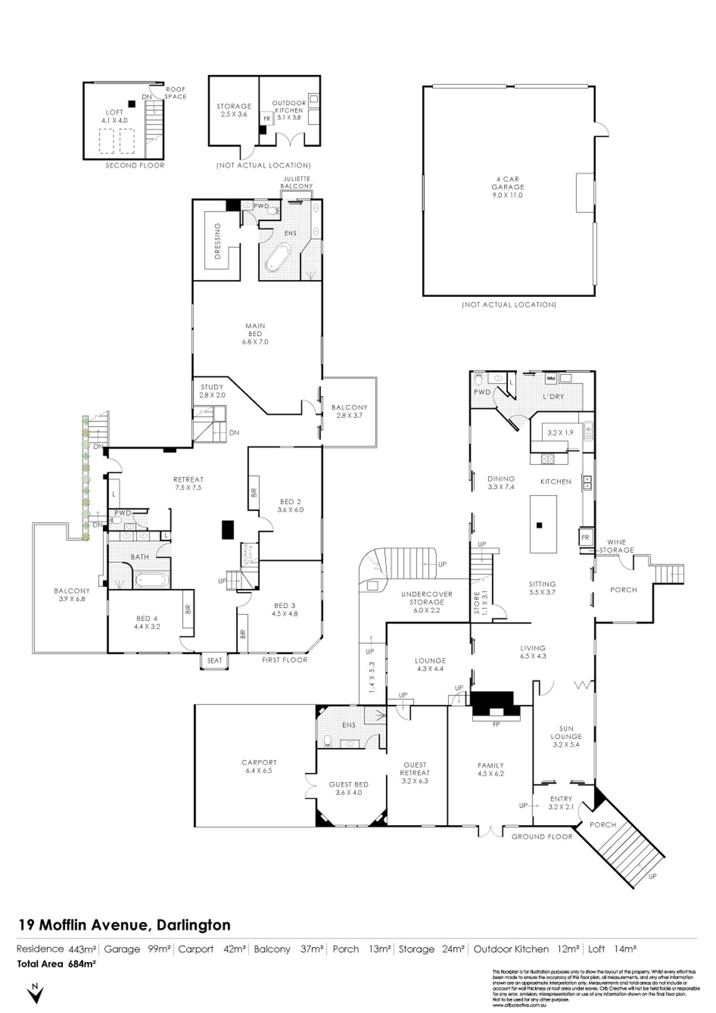 Floorplan of Homely house listing, 19 Mofflin Avenue, Darlington WA 6070