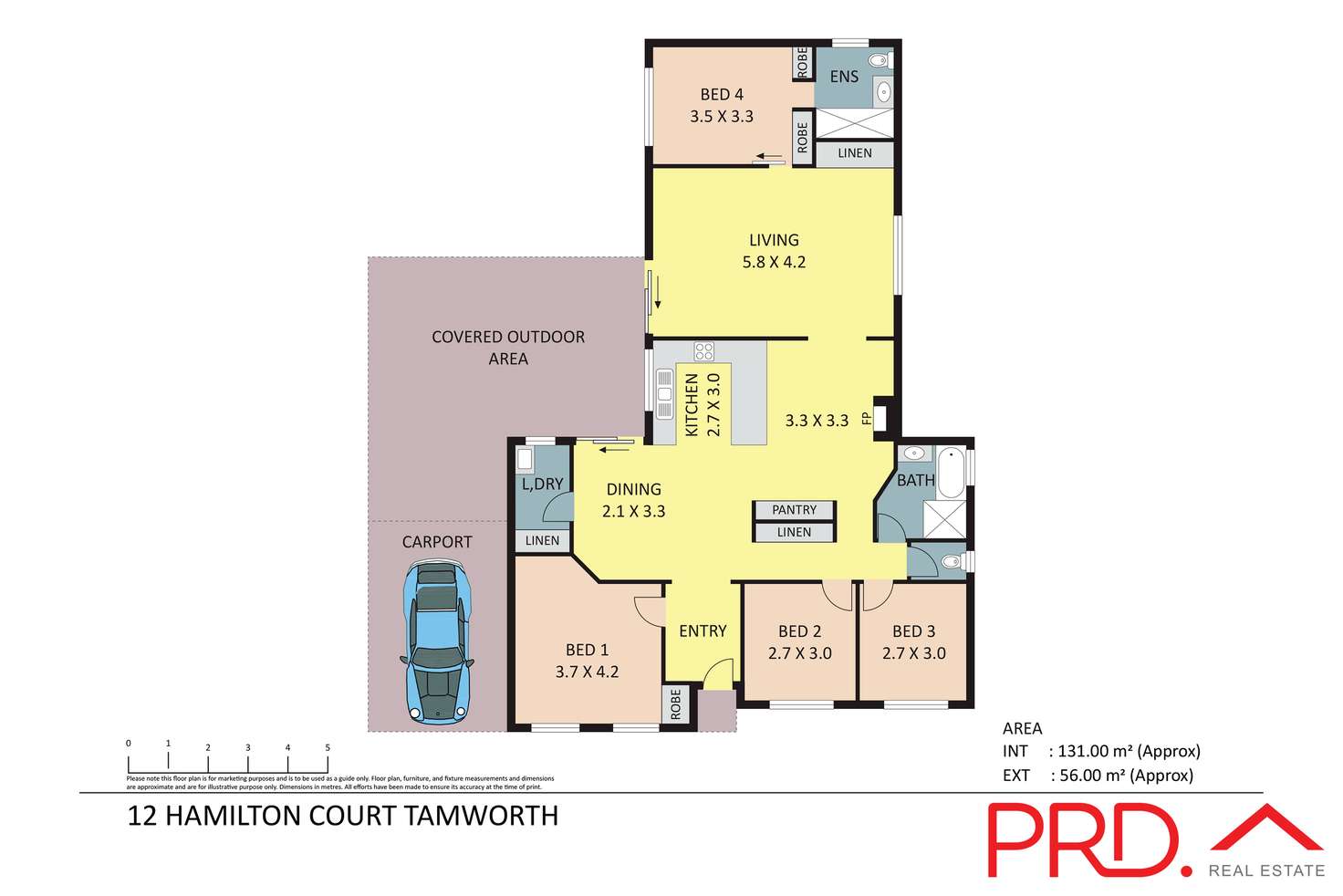 Floorplan of Homely house listing, 12 Hamilton Court, Tamworth NSW 2340