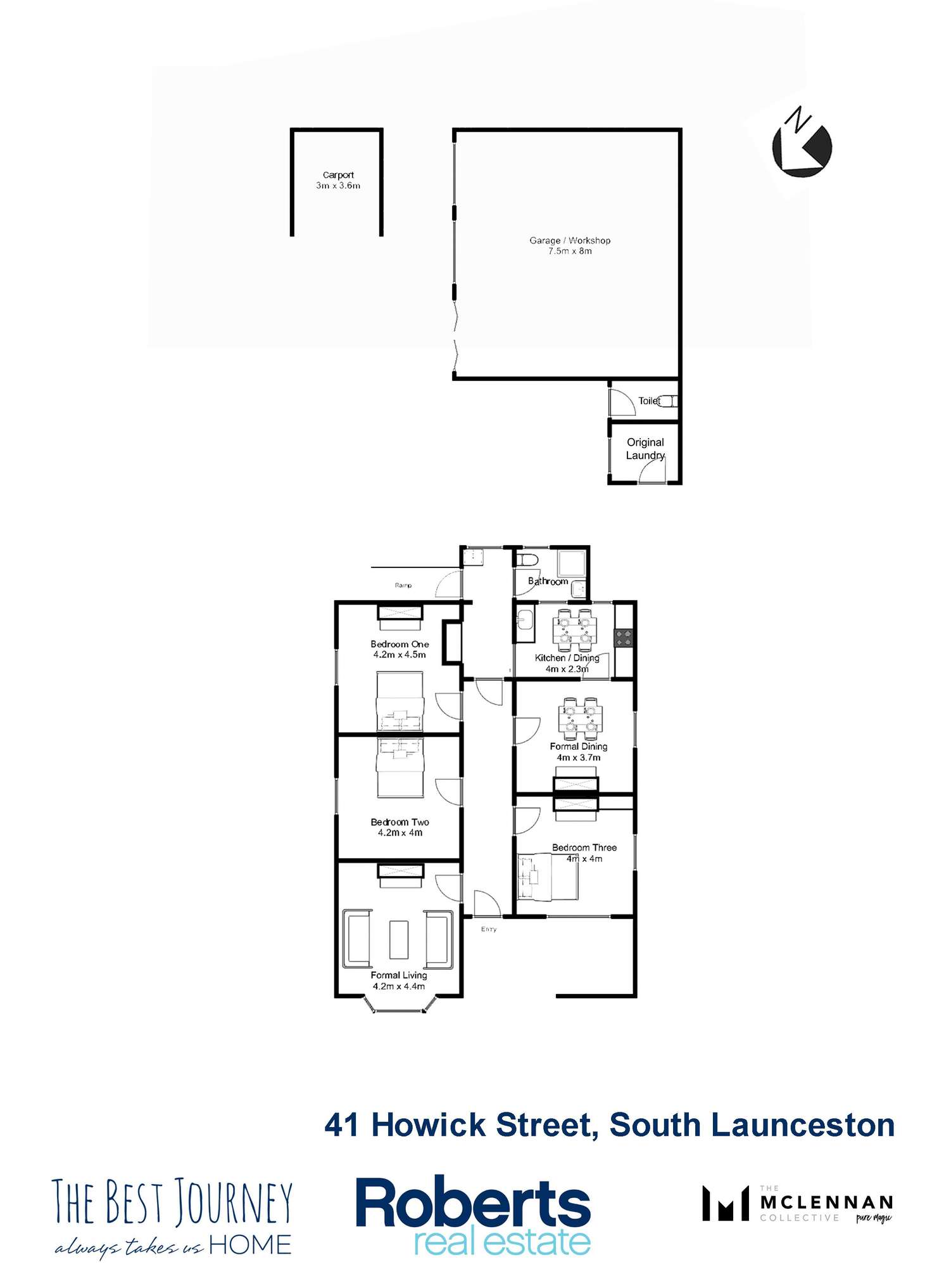 Floorplan of Homely house listing, 41 Howick St, South Launceston TAS 7249
