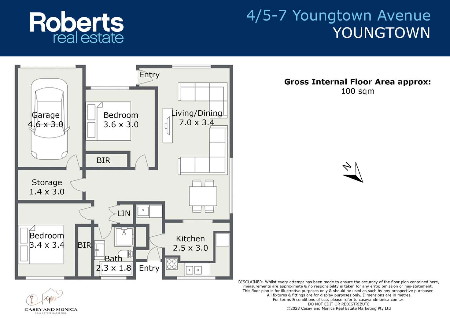 Floorplan of Homely unit listing, 4/5-7 Youngtown Avenue, Youngtown TAS 7249