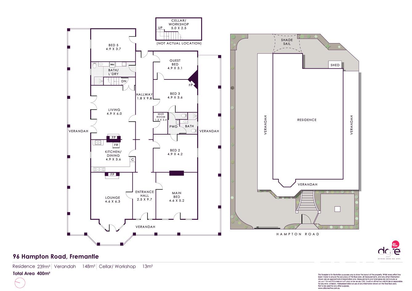 Floorplan of Homely house listing, 96 Hampton Road, Fremantle WA 6160