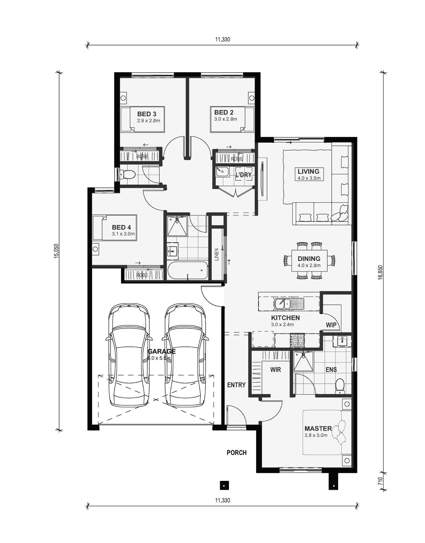 Floorplan of Homely house listing, Lot 5433 Jubilee Estate, Wyndham Vale VIC 3024