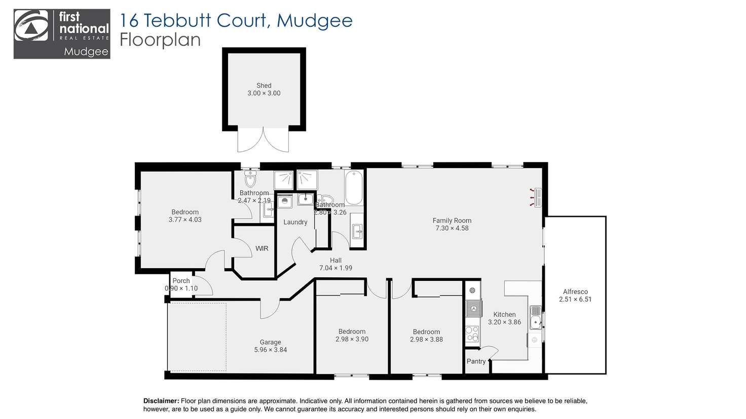 Floorplan of Homely house listing, 16 Tebbutt Court, Mudgee NSW 2850