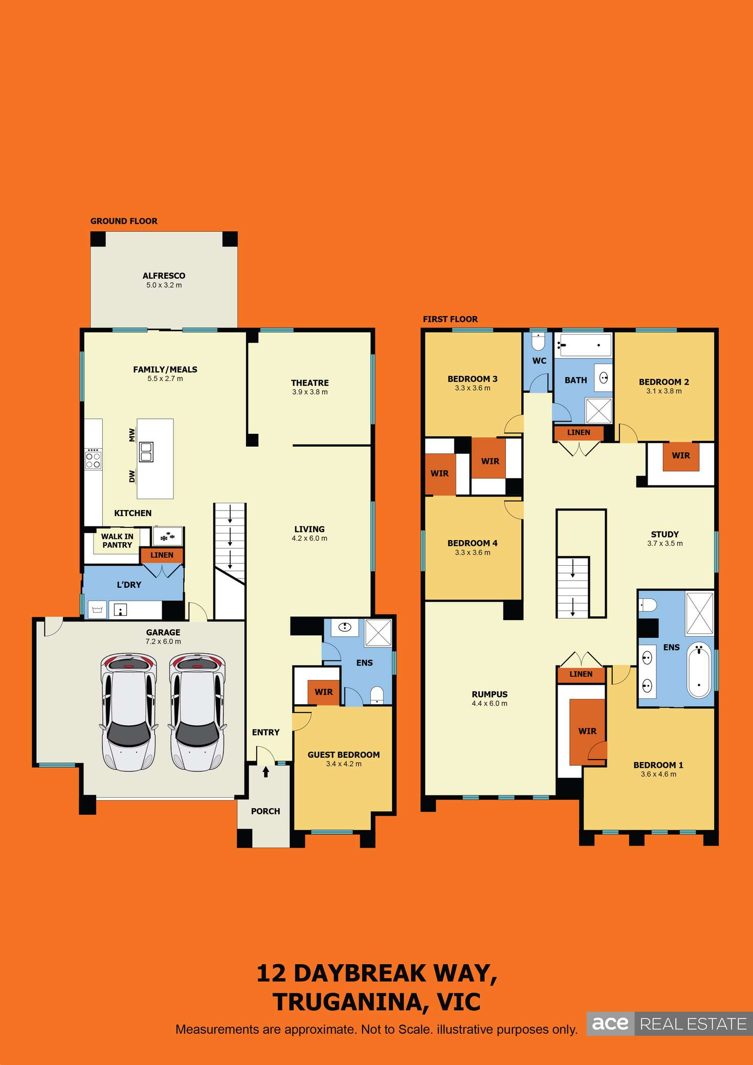 Floorplan of Homely house listing, 12 Daybreak Way, Truganina VIC 3029