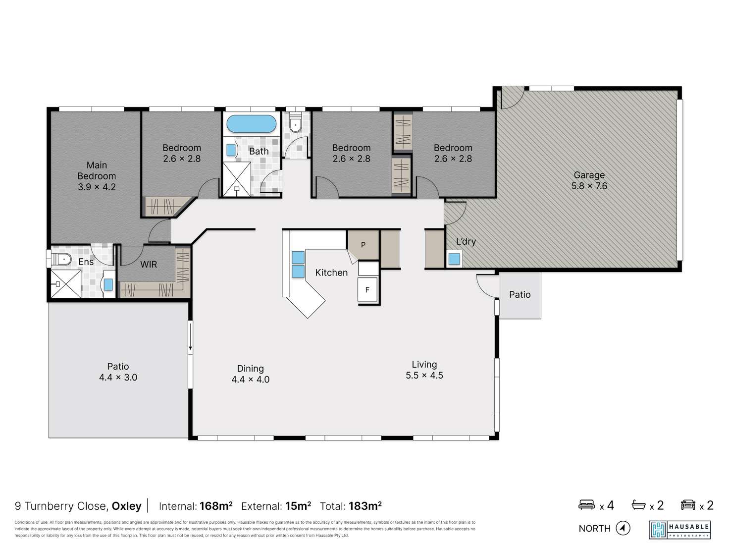 Floorplan of Homely house listing, 9 Turnberry Close, Oxley QLD 4075