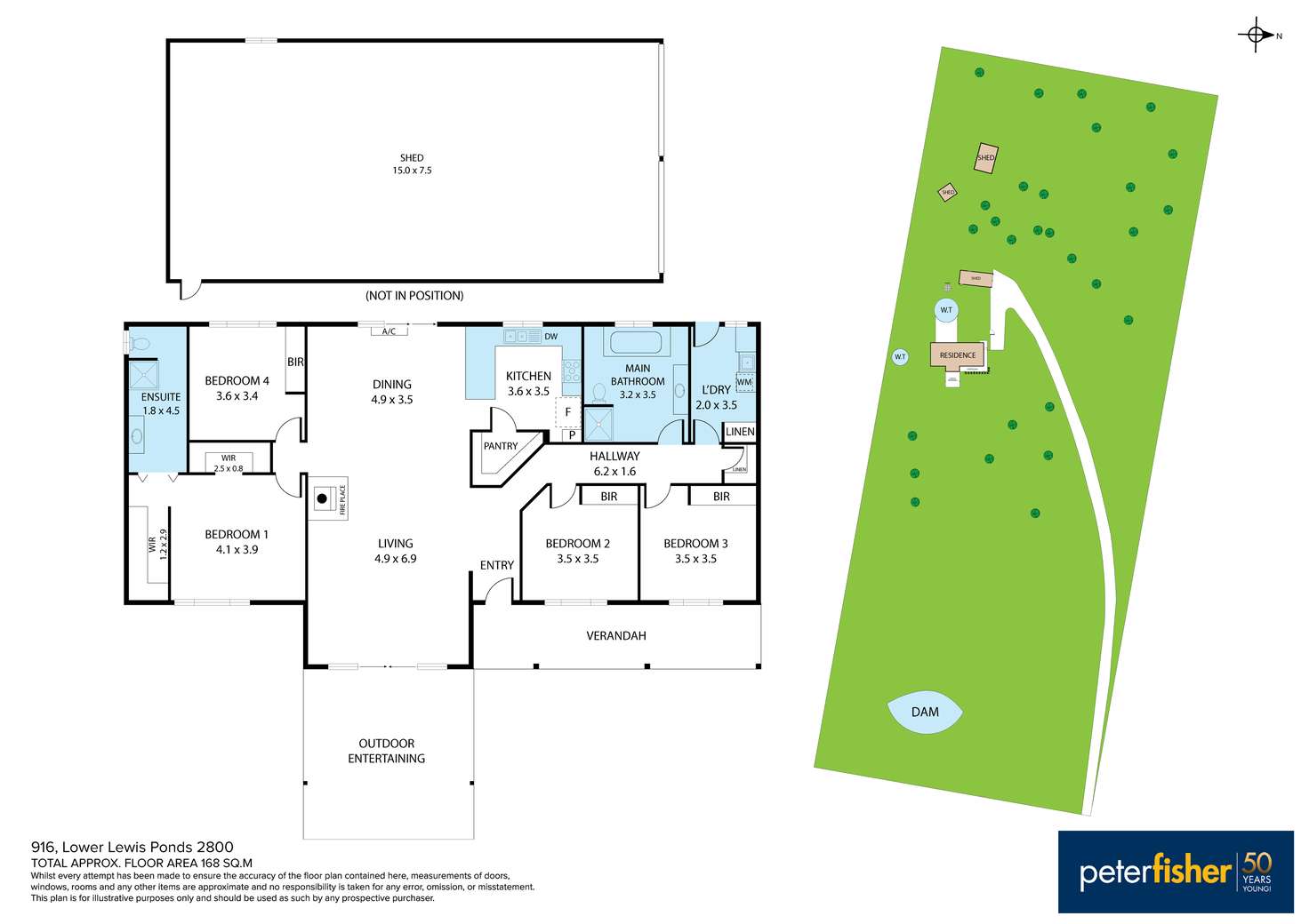 Floorplan of Homely house listing, 916 Lower Lewis Ponds Road, Orange NSW 2800