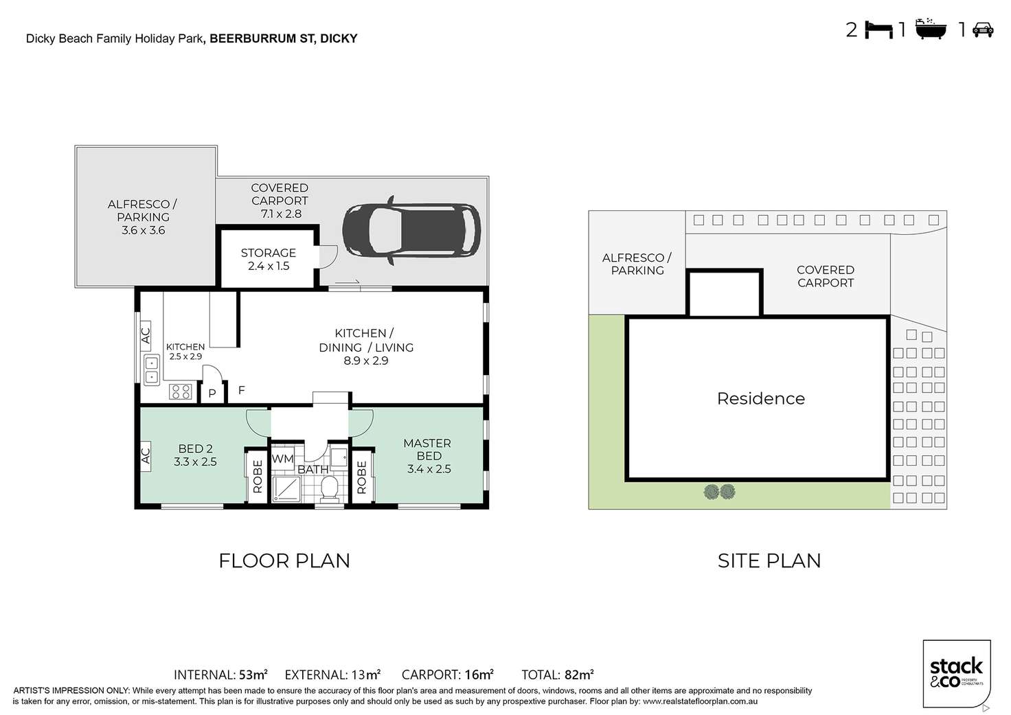 Floorplan of Homely villa listing, 84/1 Beerburrum Street, Dicky Beach QLD 4551