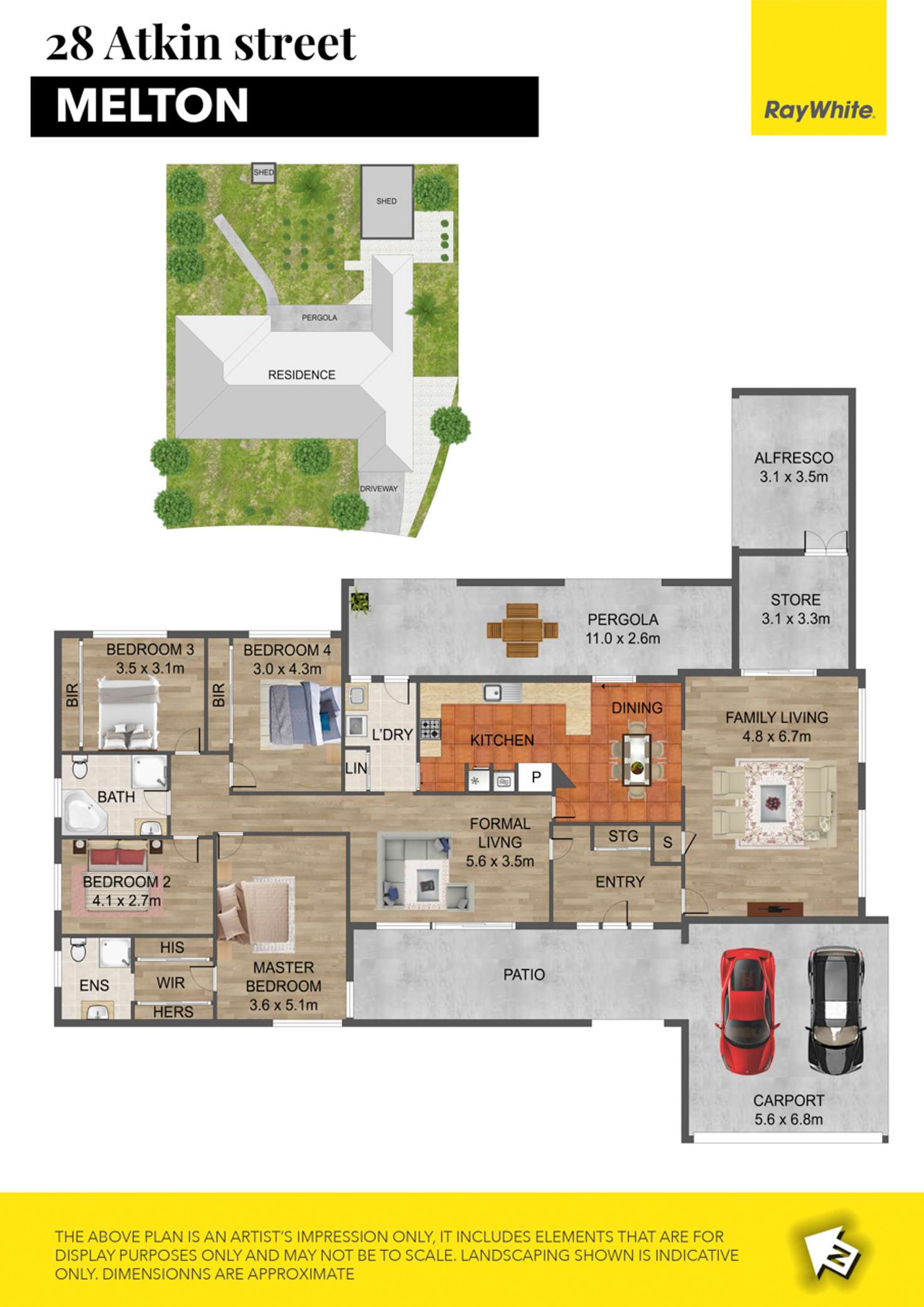 Floorplan of Homely house listing, 28 Atkin Street, Melton VIC 3337