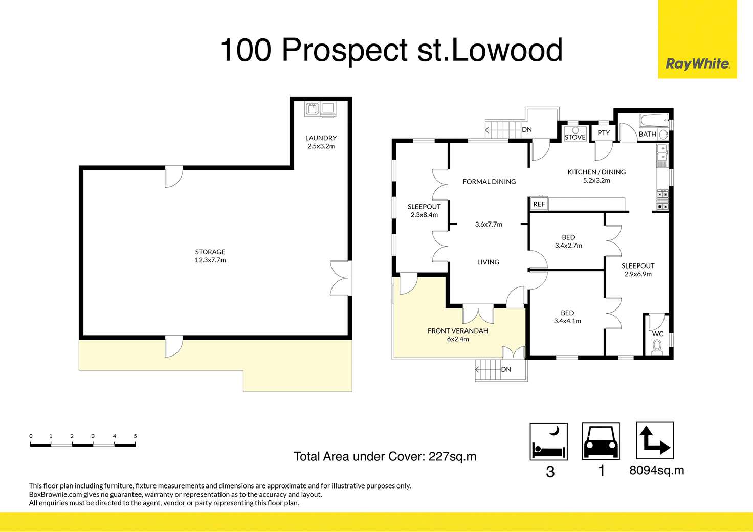 Floorplan of Homely house listing, 100 Prospect Street, Lowood QLD 4311