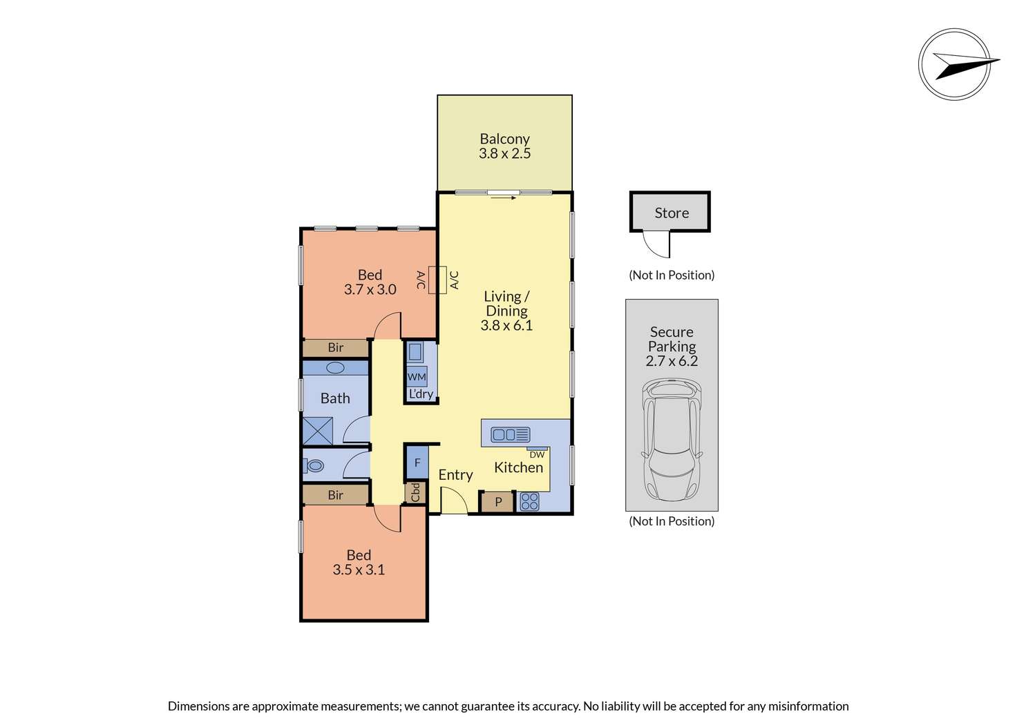 Floorplan of Homely apartment listing, 203/5 View Road, Bayswater VIC 3153