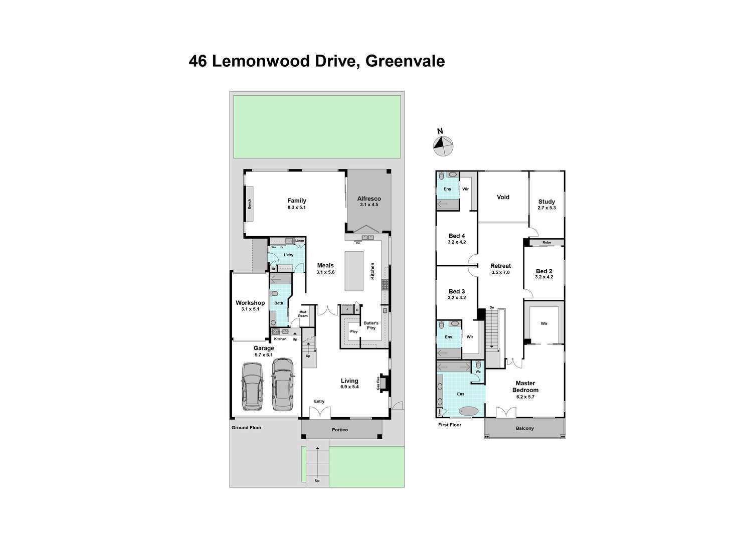 Floorplan of Homely house listing, 46 Lemonwood Drive, Greenvale VIC 3059