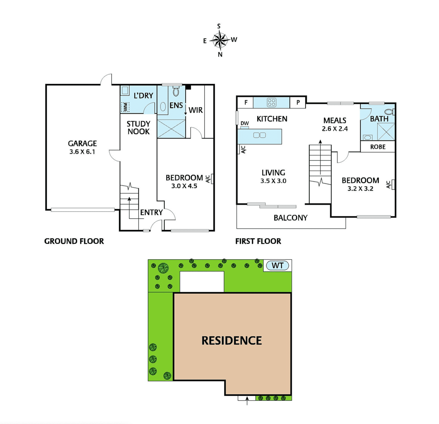 Floorplan of Homely townhouse listing, 4/18 Loch Street, Coburg VIC 3058
