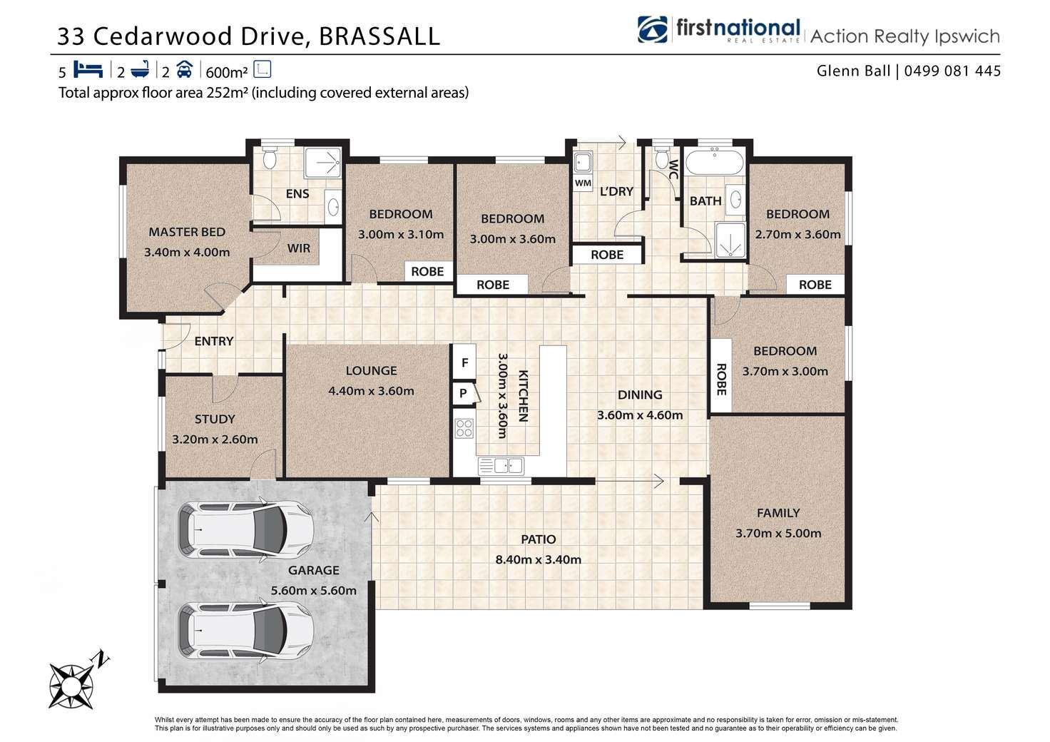 Floorplan of Homely house listing, 33 Cedarwood Drive, Brassall QLD 4305