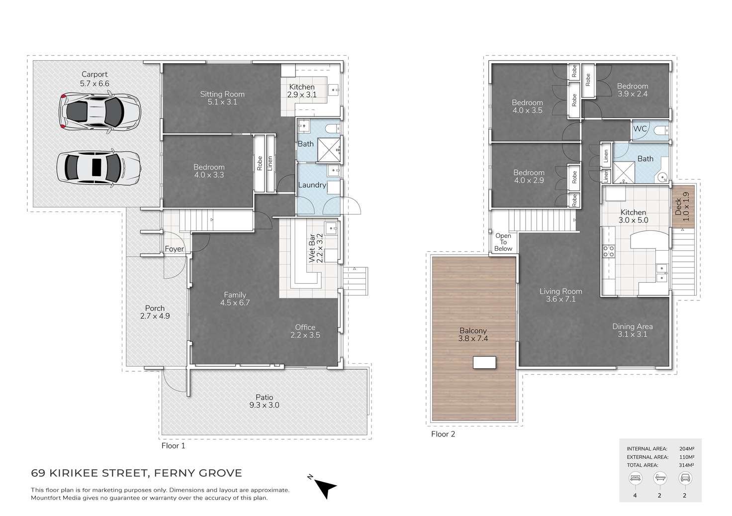 Floorplan of Homely house listing, 69 Kirikee Street, Ferny Grove QLD 4055