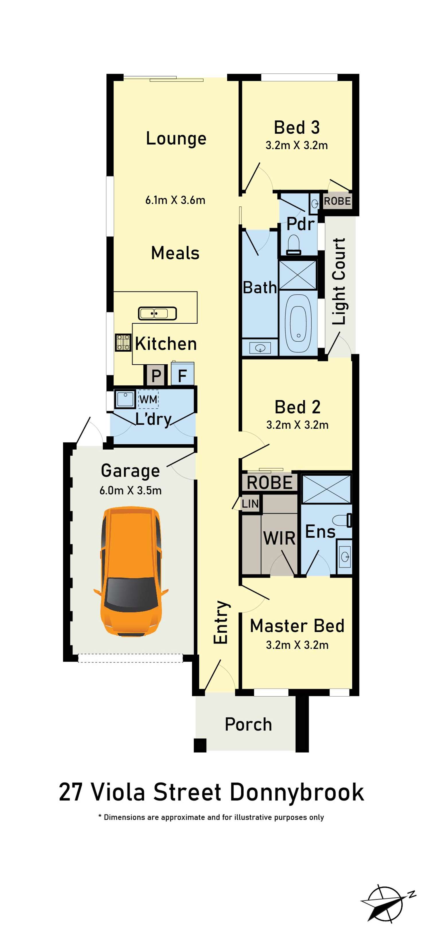 Floorplan of Homely house listing, 27 Viola Street, Donnybrook VIC 3064