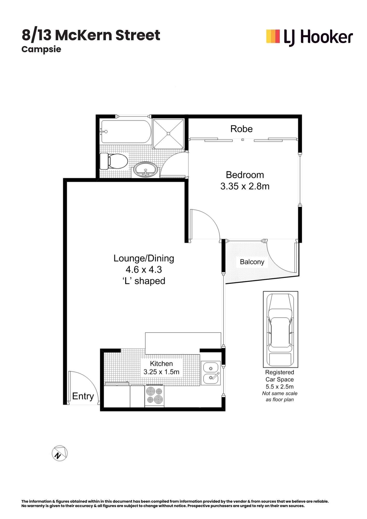 Floorplan of Homely apartment listing, 8/13 Mckern Street, Campsie NSW 2194