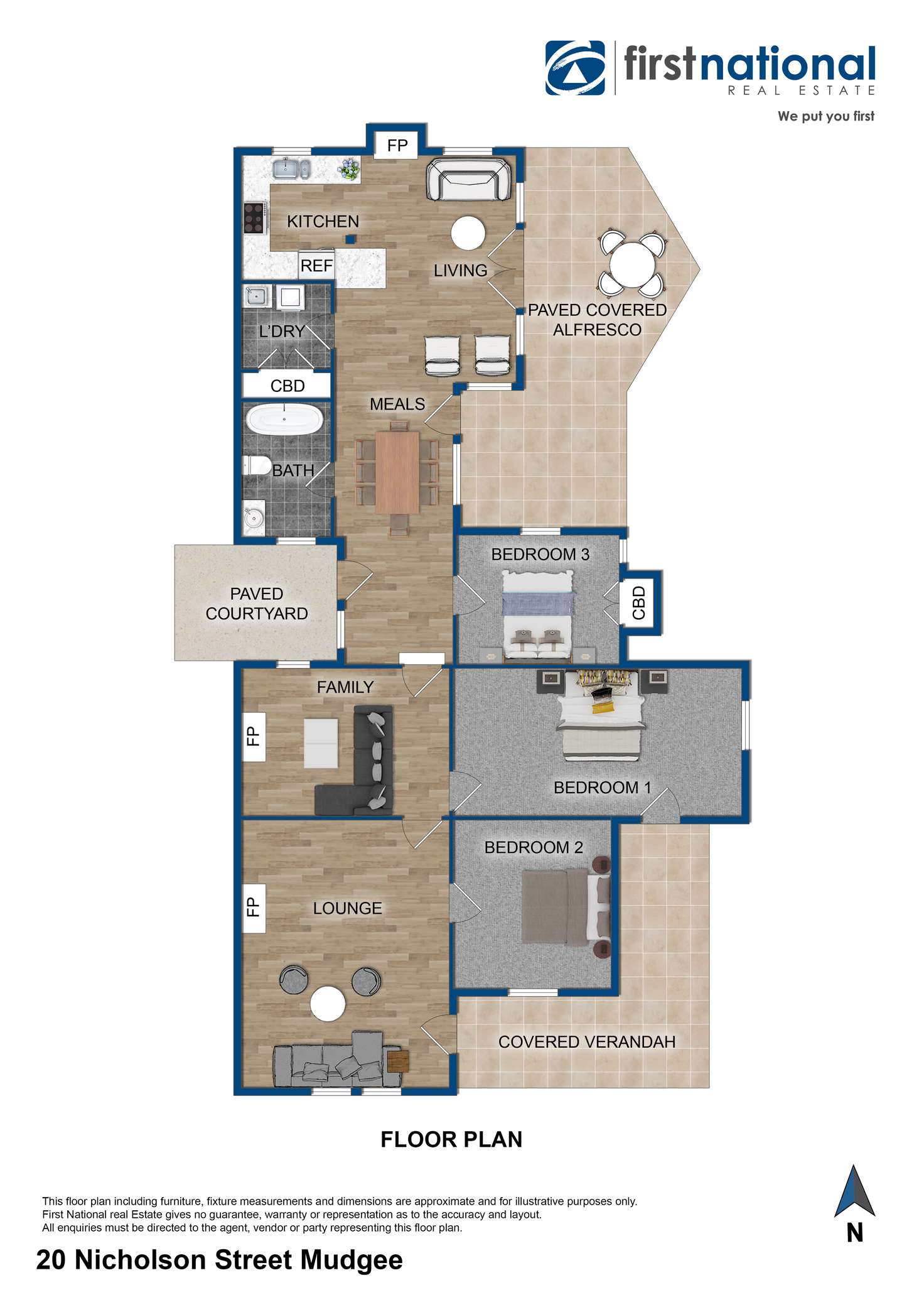 Floorplan of Homely house listing, 20 Nicholson Street, Mudgee NSW 2850