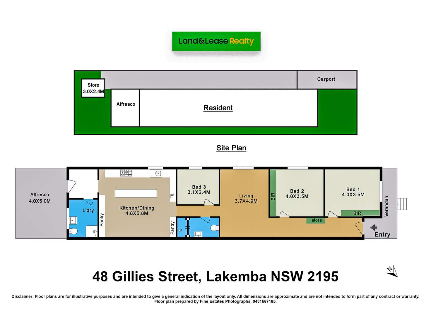 Floorplan of Homely house listing, 48 Gillies Street, Lakemba NSW 2195