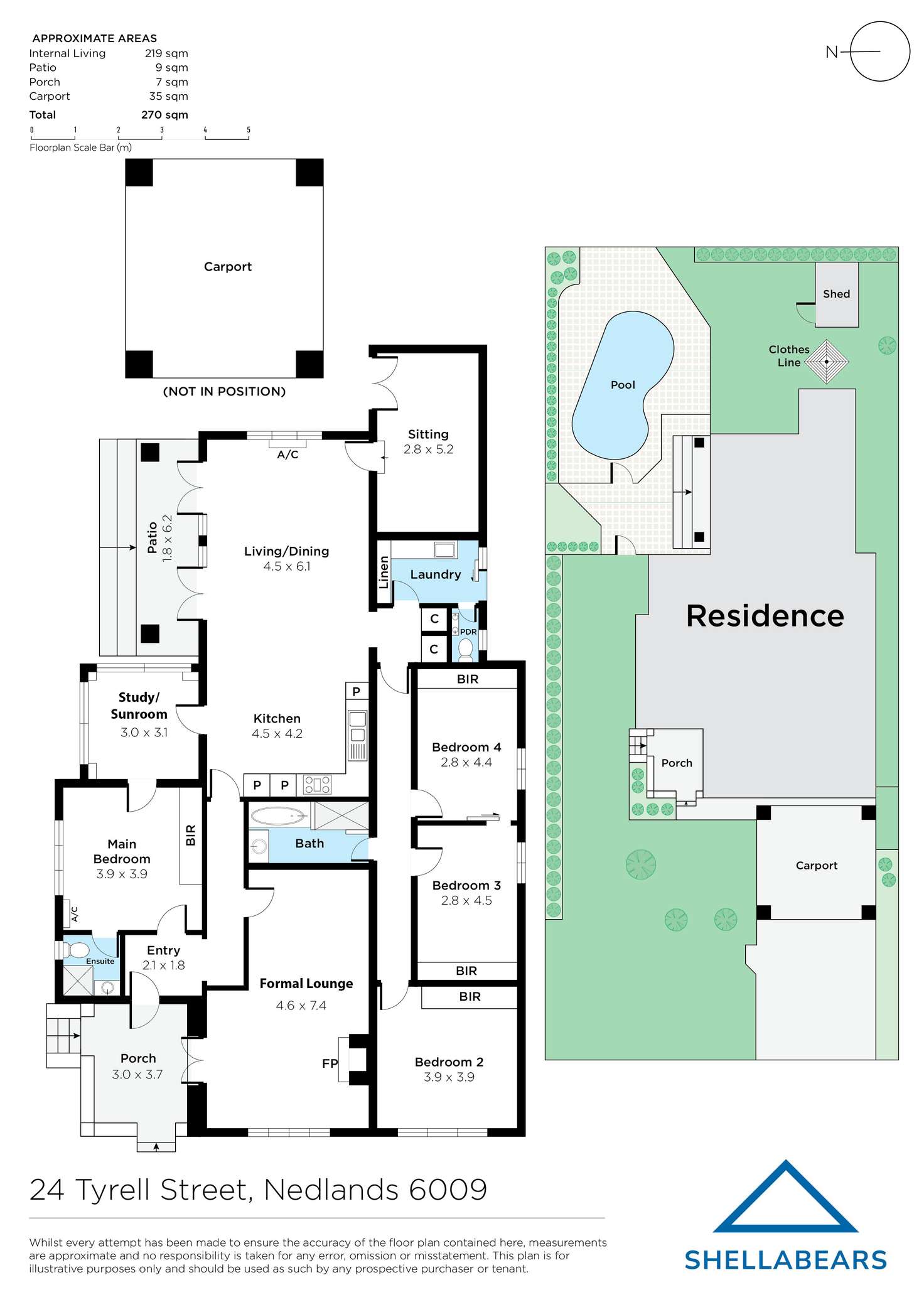 Floorplan of Homely house listing, 24 Tyrell Street, Nedlands WA 6009