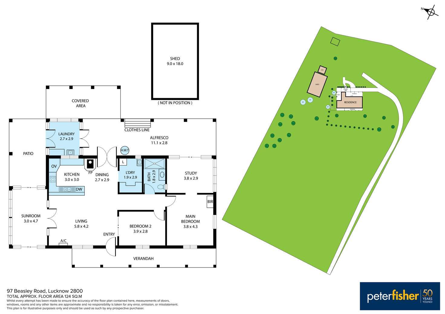 Floorplan of Homely acreageSemiRural listing, 97 Beasley Road, Lucknow NSW 2800