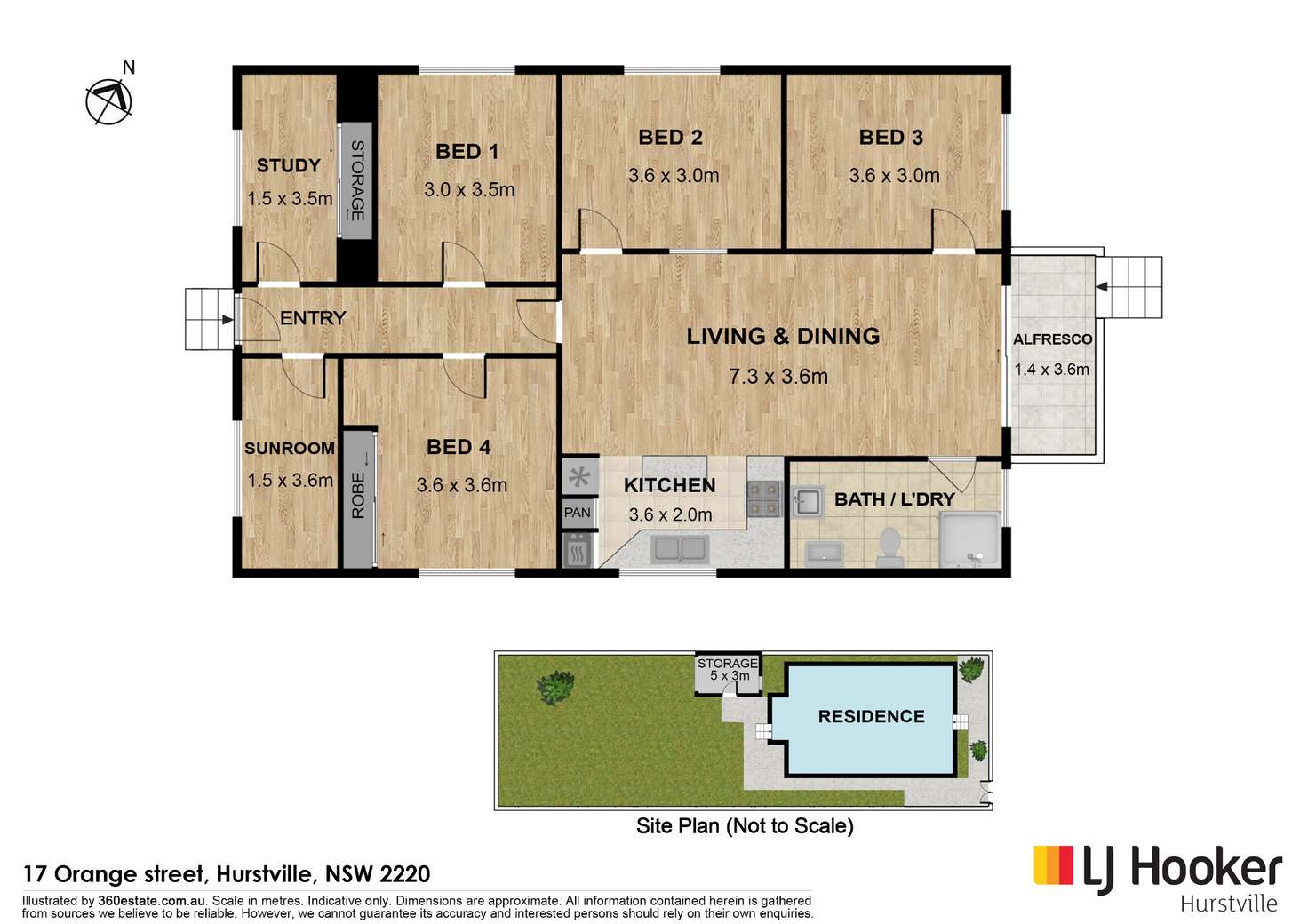 Floorplan of Homely house listing, 17 Orange Street, Hurstville NSW 2220