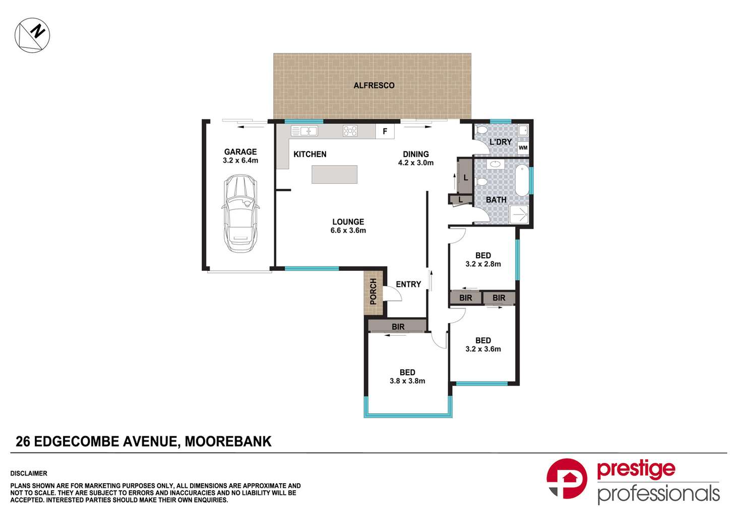 Floorplan of Homely house listing, 26 Edgecombe Avenue, Moorebank NSW 2170