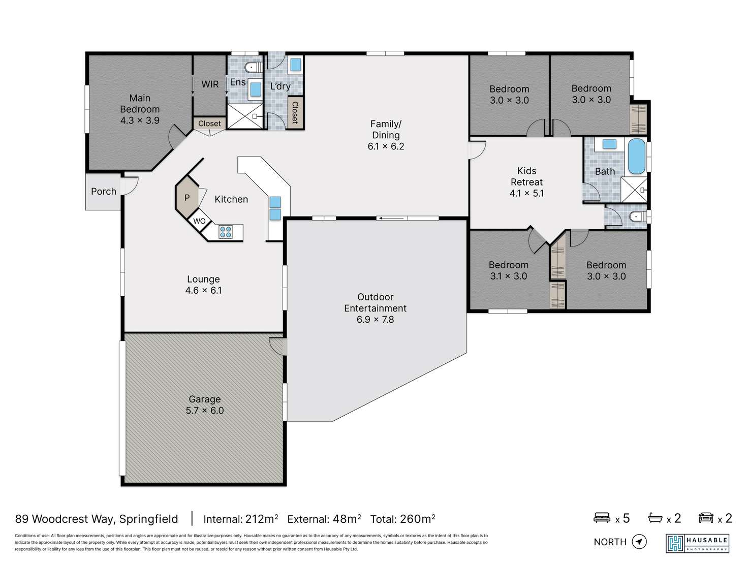 Floorplan of Homely house listing, 89 Woodcrest Way, Springfield QLD 4300