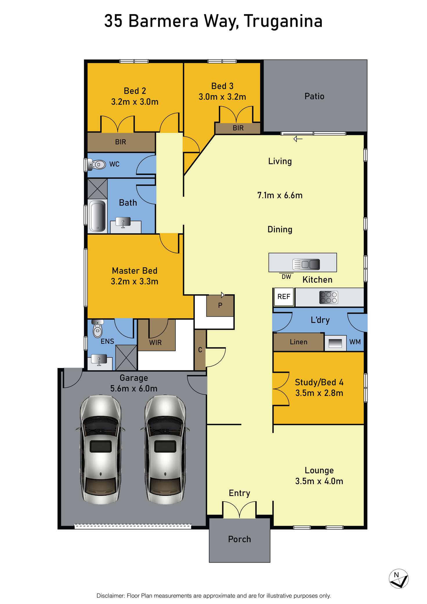 Floorplan of Homely house listing, 35 Barmera Way, Truganina VIC 3029