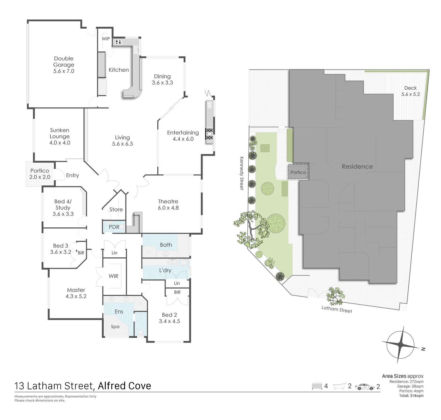 Floorplan of Homely house listing, 13 Latham Street, Alfred Cove WA 6154