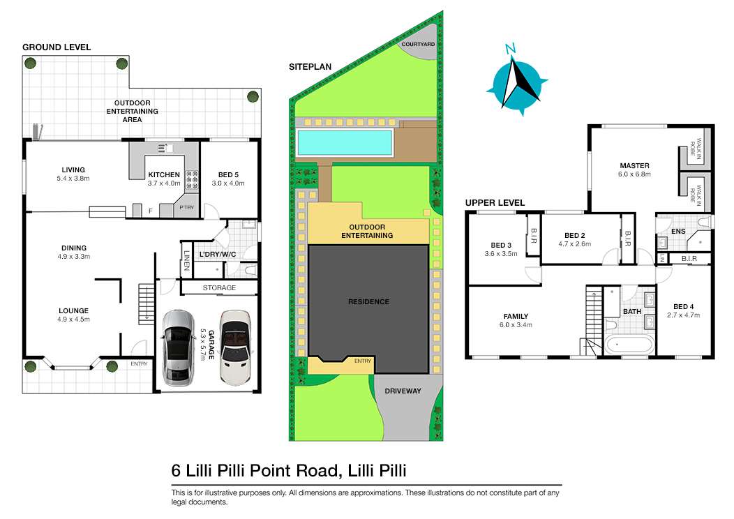 Floorplan of Homely house listing, 6 Lilli Pilli Point Road, Lilli Pilli NSW 2229