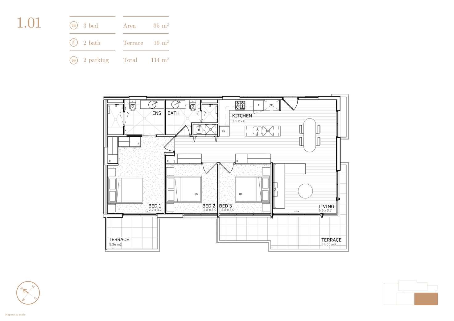 Floorplan of Homely apartment listing, 101/1 Vine Street, Heidelberg VIC 3084