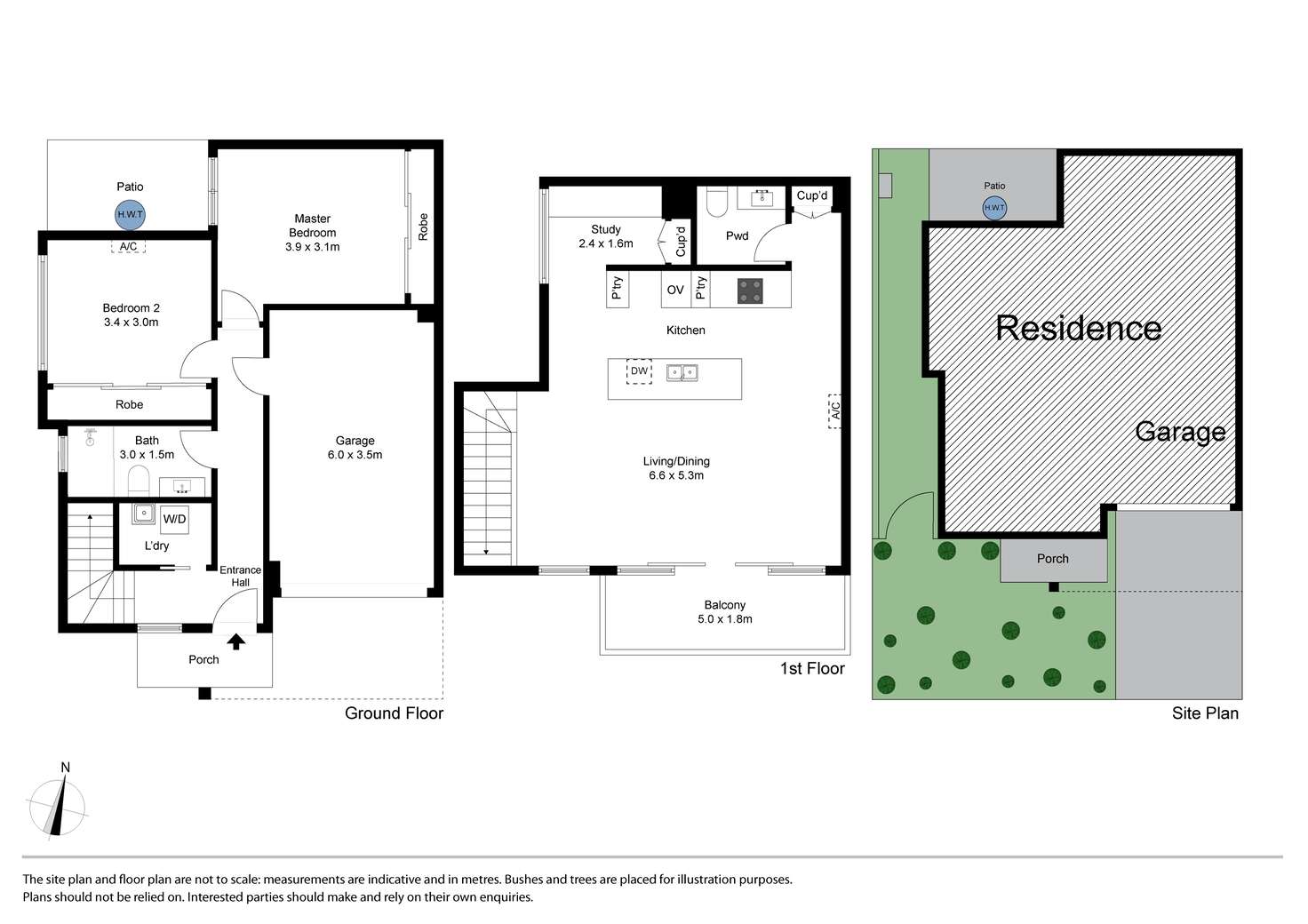 Floorplan of Homely townhouse listing, 25 Tussock Drive, Bundoora VIC 3083