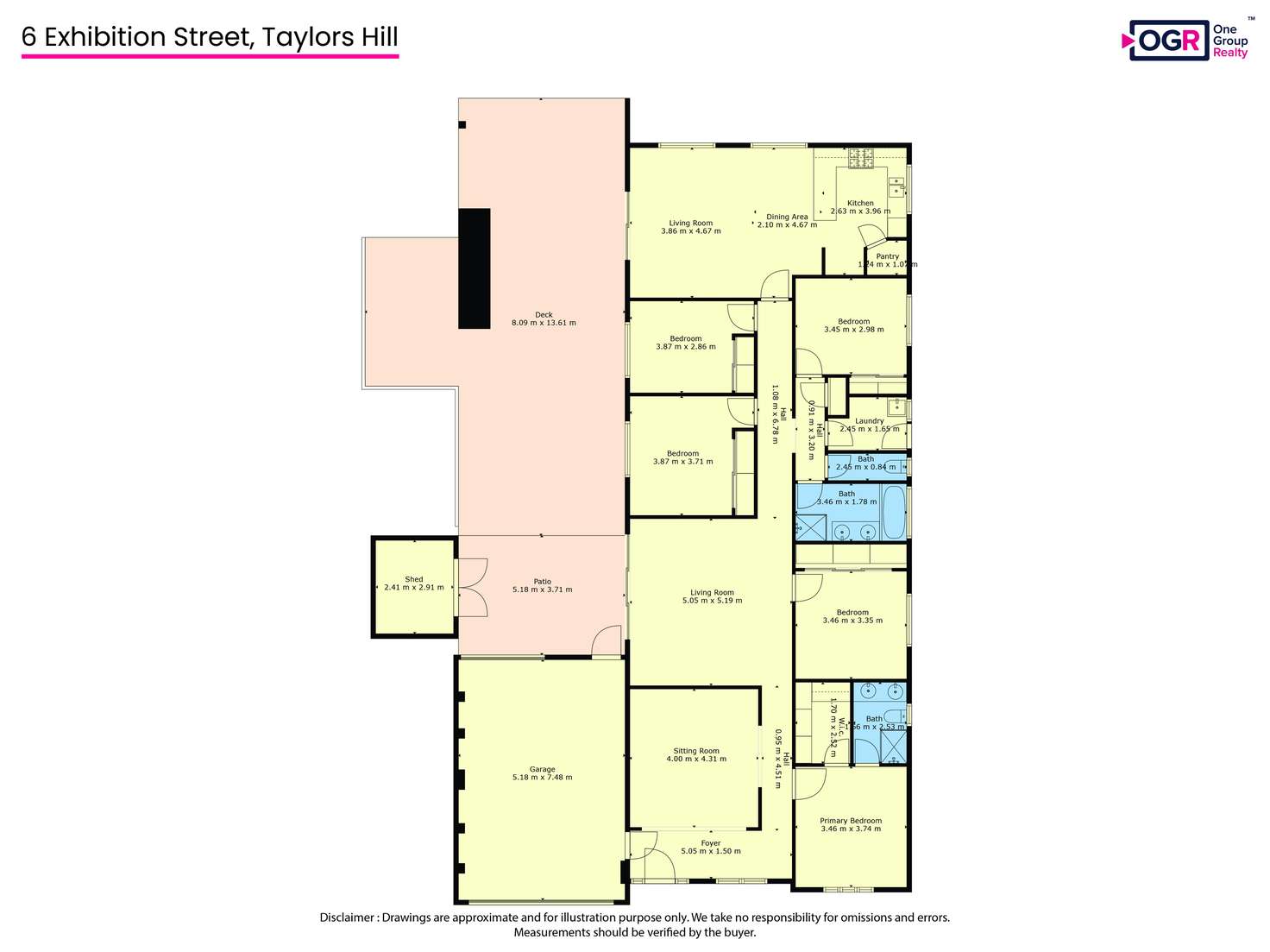 Floorplan of Homely house listing, 6 Exhibition Parade, Taylors Hill VIC 3037