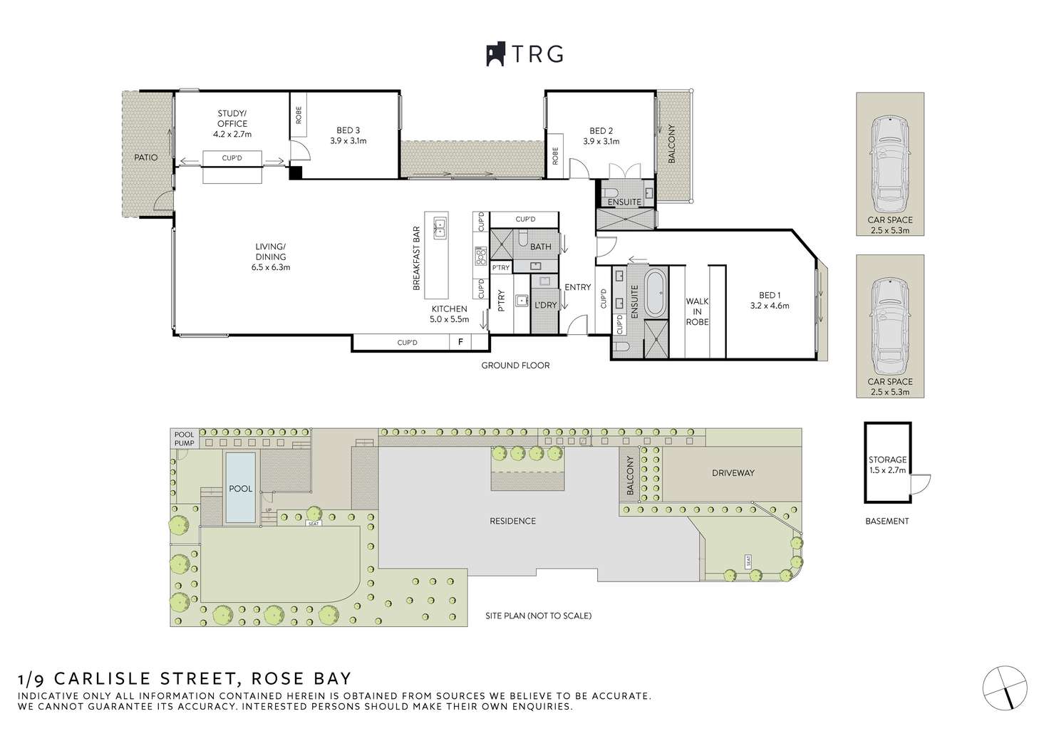 Floorplan of Homely apartment listing, 1/9 Carlisle Street, Rose Bay NSW 2029