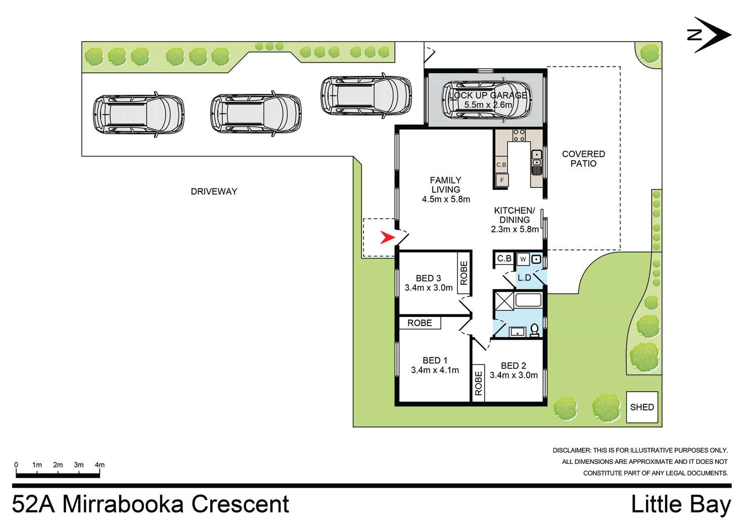 Floorplan of Homely house listing, 52A Mirrabooka Crescent, Little Bay NSW 2036