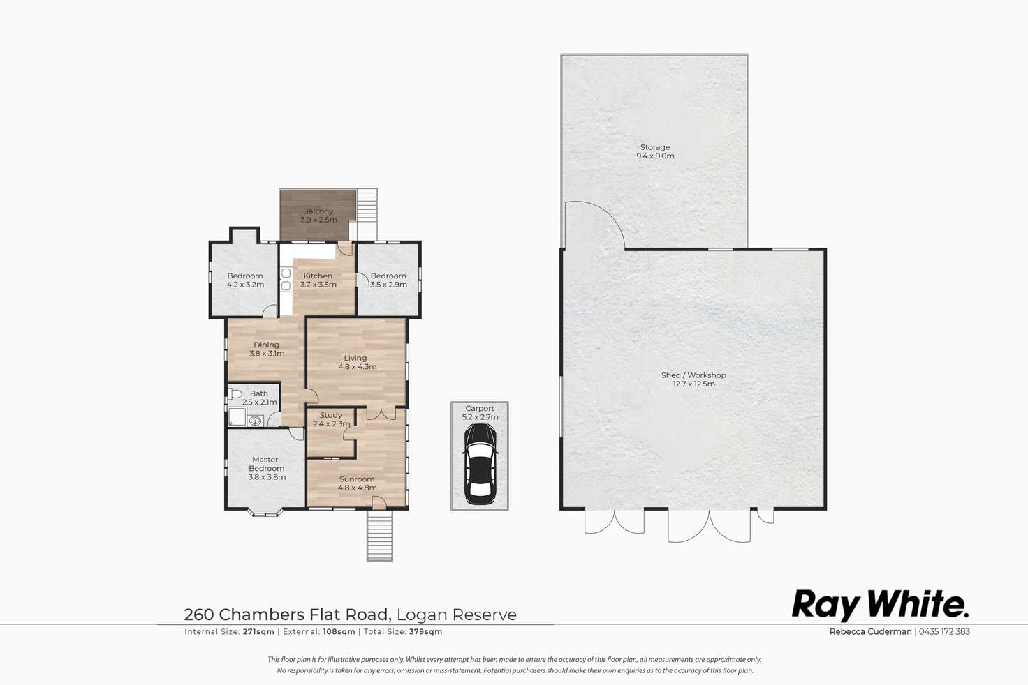 Floorplan of Homely house listing, 260 Chambers Flat Rd, Logan Reserve QLD 4133