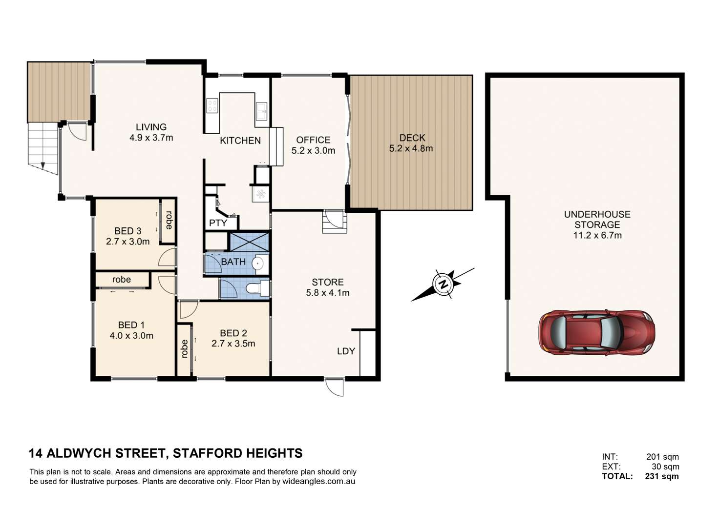 Floorplan of Homely house listing, 14 Aldwych Street, Stafford Heights QLD 4053