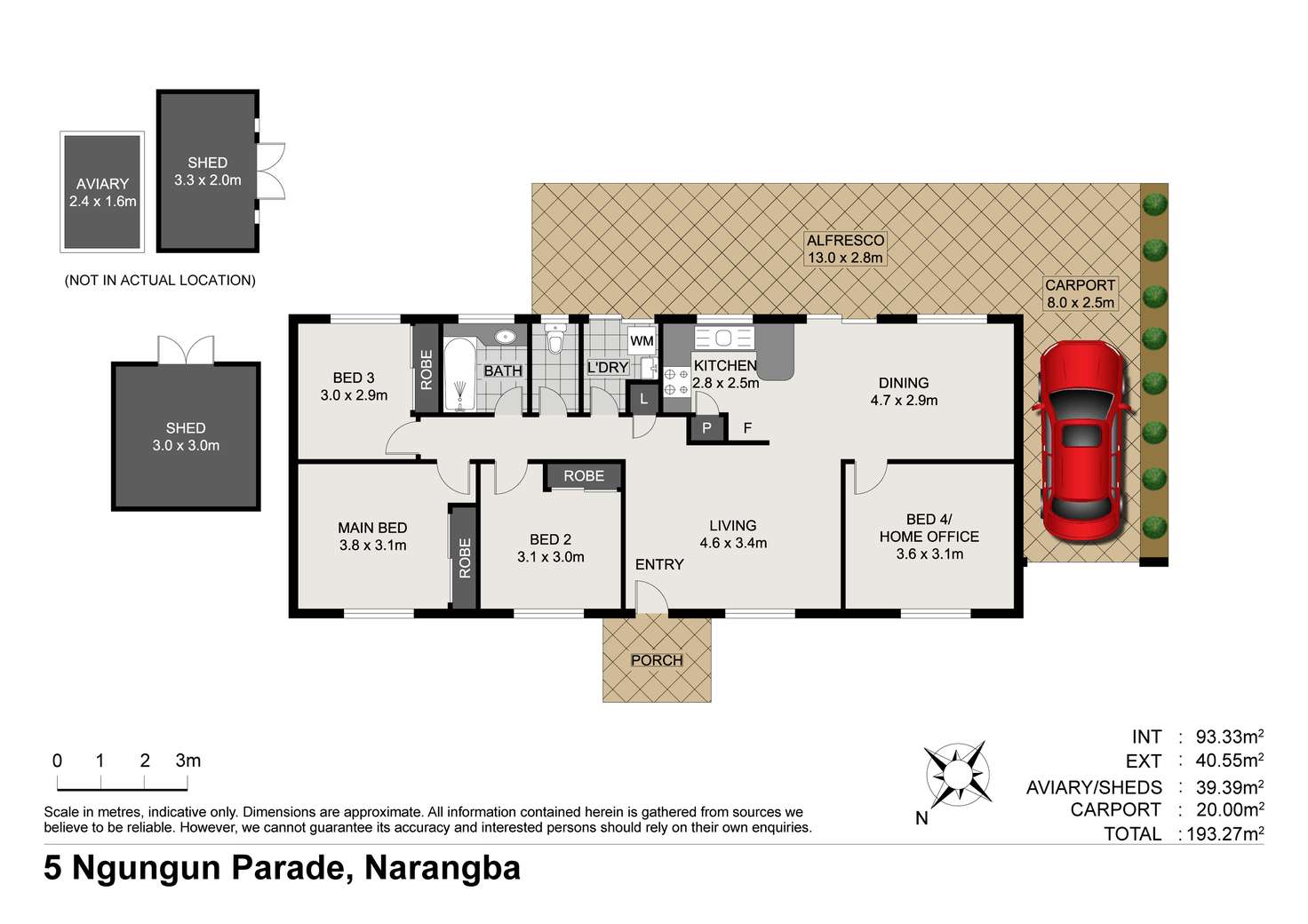 Floorplan of Homely house listing, 5 Ngungun Parade, Narangba QLD 4504