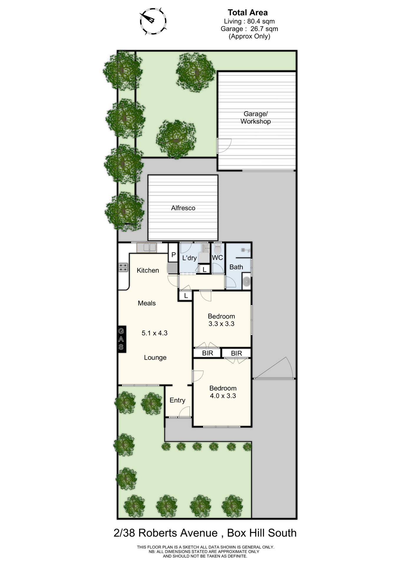 Floorplan of Homely unit listing, 2/38 Roberts Avenue, Box Hill South VIC 3128