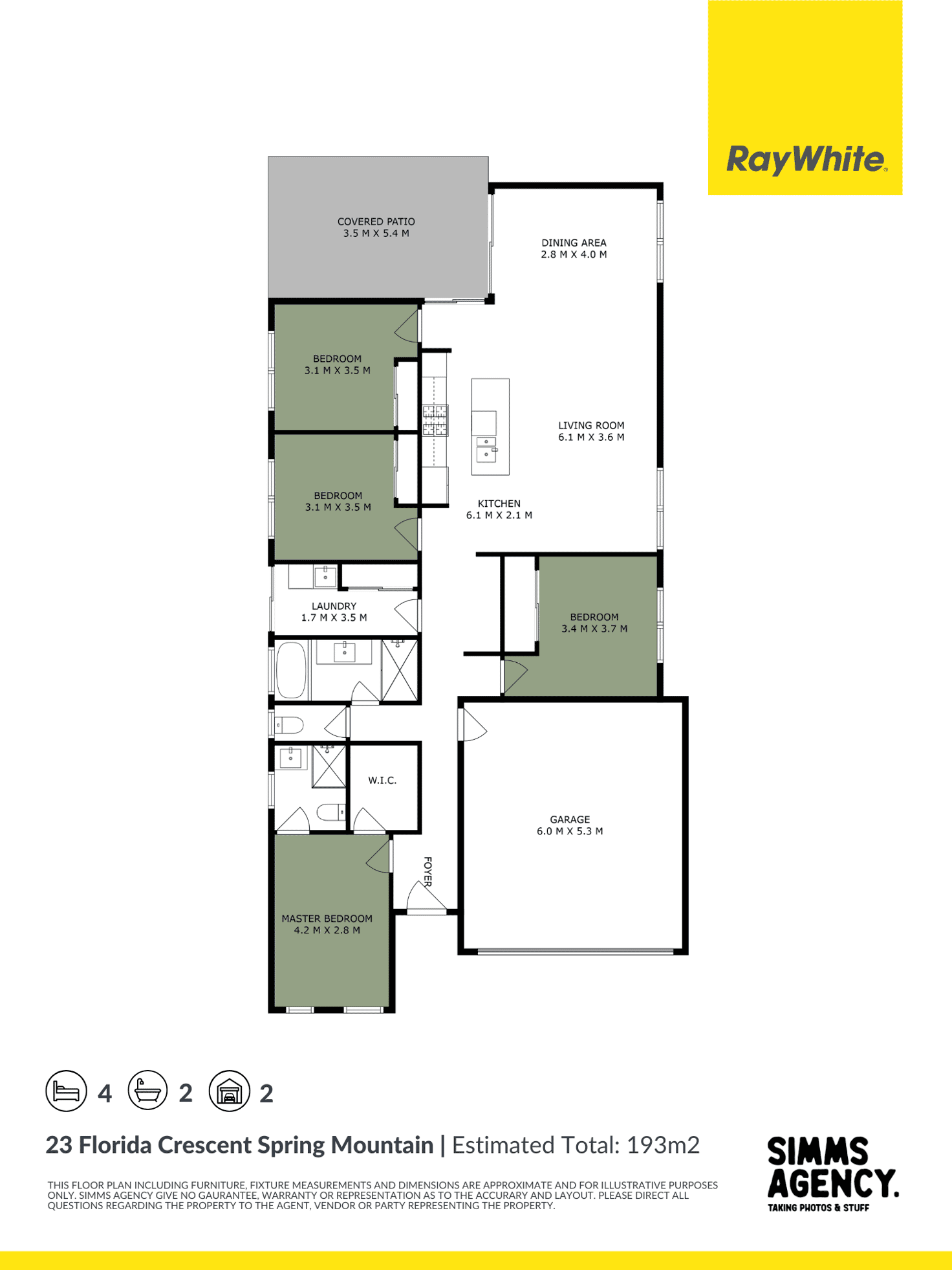 Floorplan of Homely house listing, 23 Florida Crescent, Spring Mountain QLD 4300